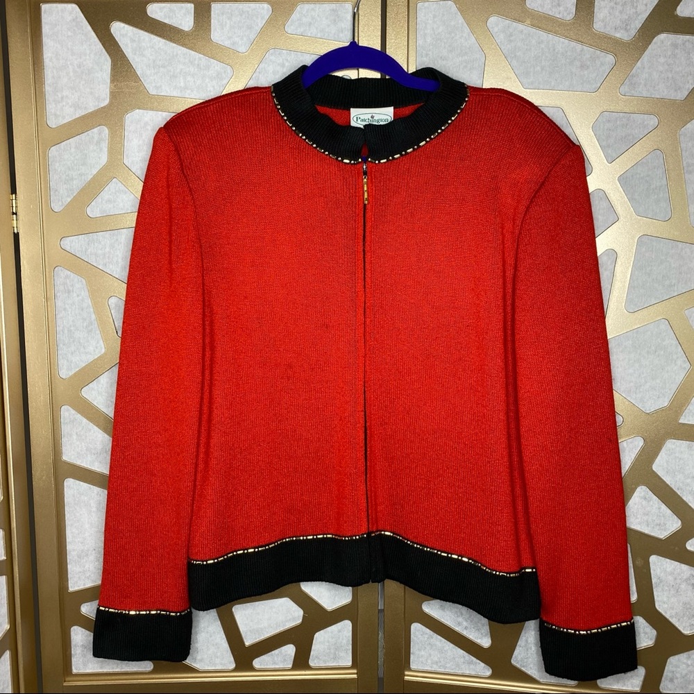 1980’s Patchington Zipper‎ Cardigan